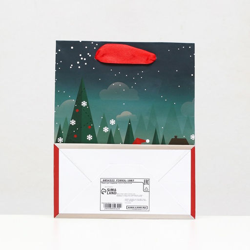 Цена за 12 шт. Пакет ламинированный Дедушка Морозец 11,5 х 14,5 х 6 см - Simaland фото 6