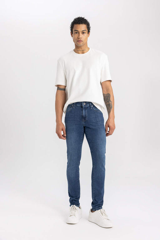 Carlo Skinny Fit Ekstra Dar Kal?p Normal Bel Ekstra Dar Paca Jean Pantolon - Defacto фото 3