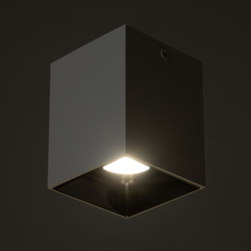 Светильник «Кубик» LED 4000К 10 Вт DIM220 белый кофе 7.5×7.5×9.5 см