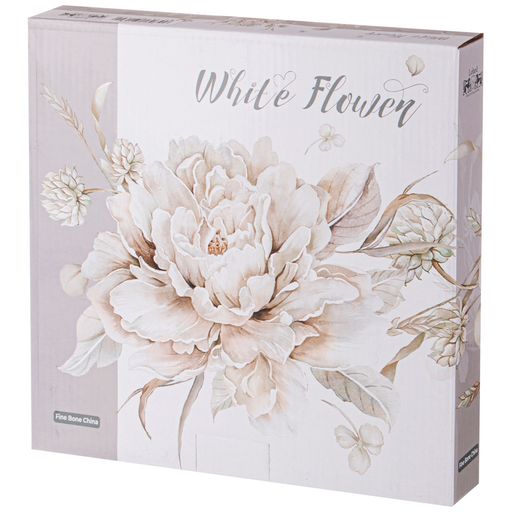 НАБОР ТАРЕЛОК ОБЕДЕННЫХ LEFARD WHITE FLOWER 2 ШТ. 25,5 СМ СЕРЫЙ  фото 2