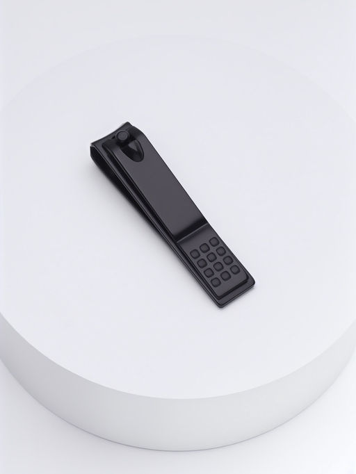 Кусачки книпсер маникюрные, 5.9 см, на блистере, чёрные