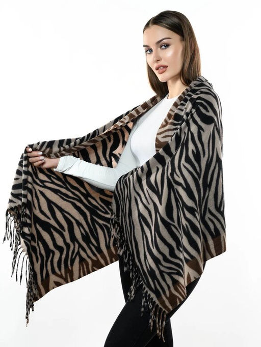 Яркий палантин с анималистичным принтом - Pretty mania фото 3