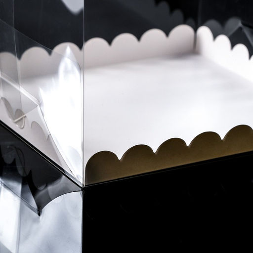 PVC Коробка для торта, прозрачная, 20×20×15 см