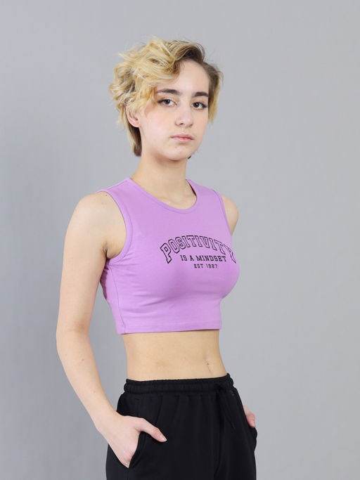 CRB wear / CSJG 64113-45K Топ для девочки,сиреневый/Ex.Cherubino  фото 2