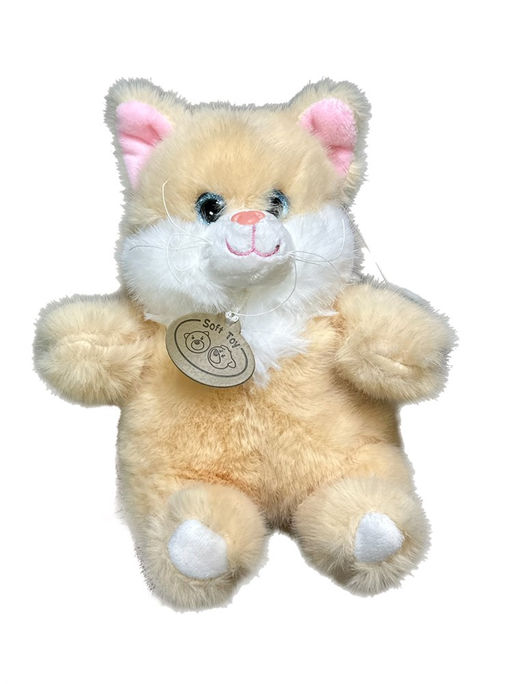 Кошечка сидящая, мех "игла", 20см (Белоруссия)