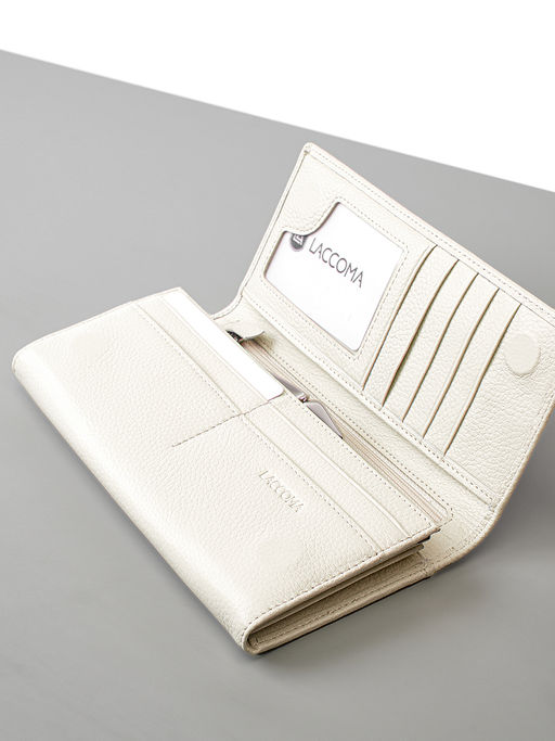 LACCOMA кошелек LA-1071-светло-бежевый натуральная кожа  фото 4