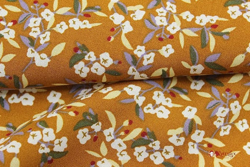 Штапель Аурика цв.коричнево-терракотовый, ш.1.45м, вискоза-100%, 90гр/м.кв - Купава фото 3