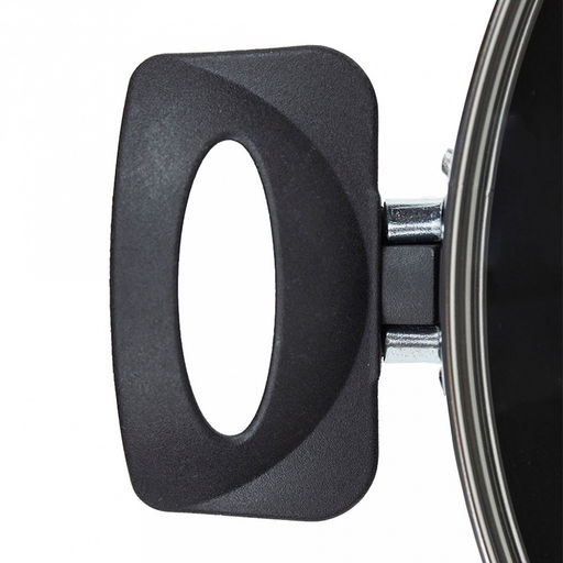 "Azure" Сотейник с антипригарным покрытием д26см "Сатин", h7см, s0,18см, стеклянная крышка (Россия)