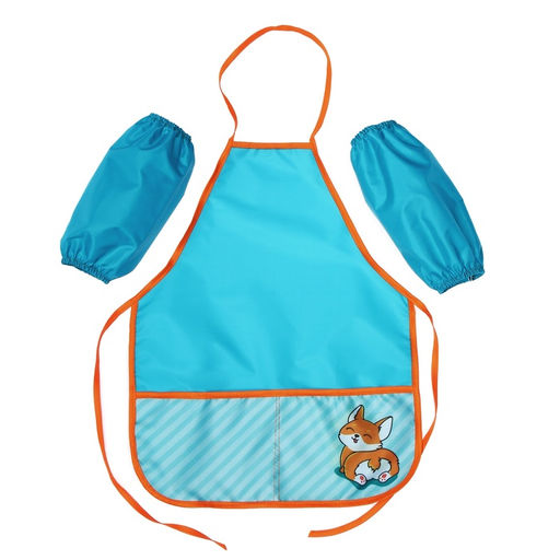 Фартук для труда + нарукавники Calligrata «Корги», 485×395/250×160 мм, рост 116-140 см