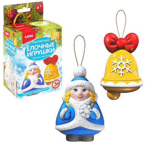 Роспись ёлочных игрушек Снегурочка и колокольчик 3D Art. - Lori фото 2