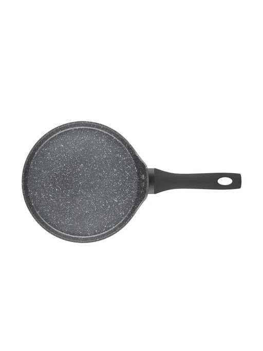 52789 GIPFEL Сковорода блинная AMBASSADOR 24 см из кованого алюминия, с антипригарным покрытием Xylan plus, с бакелитовой ручкой с покрытием Soft-touch, с индукционным дном. Толщина: 2,0/2,5мм. Цвет: черный