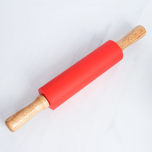 Скалка 38х19,2х5см силиконовая/ RM-931 /уп 72/ красный 734931 - Галеонтрейд фото 2