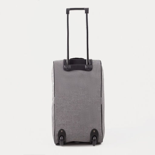 Сумка дорожная на колёсах, отдел на молнии, наружный карман, цвет серый - Simaland фото 3