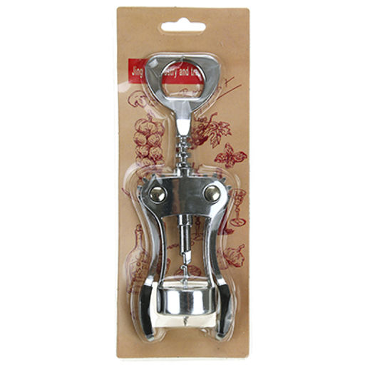 Штопор-бабочка из нержавеющей стали "Грация" 19,5х6,5х4см, в блистере (Китай)