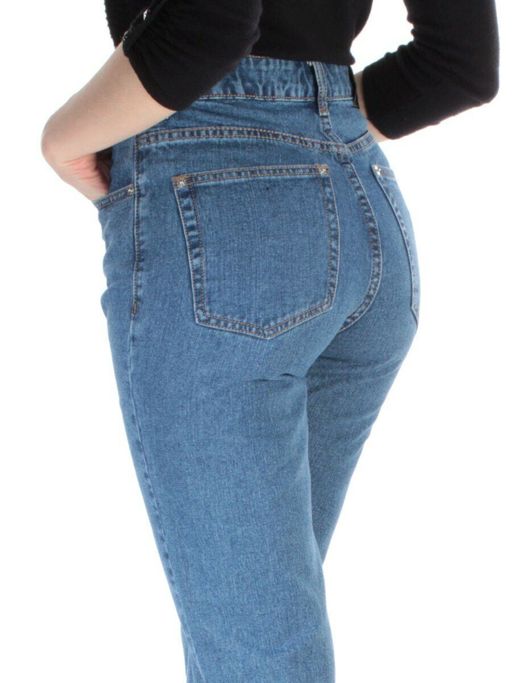 9035 BLUE Джинсы-бананы женские SETTANTA