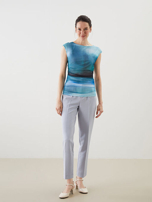 Bisiklet Yaka Batik Kad?n Bluz