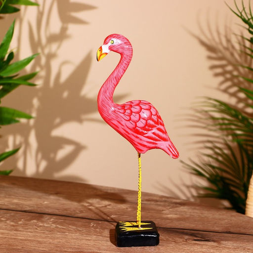 Сувенир «Фламинго», 30 см, дерево