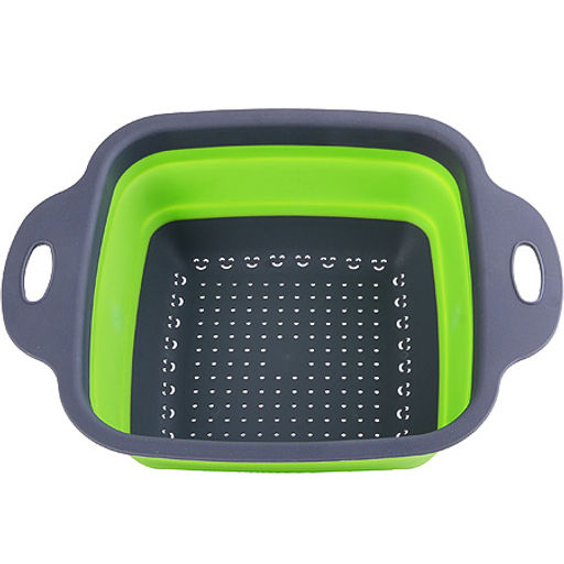31490-1 Дуршлаг силикон с ручками, ЗЕЛЕН.MB (х60) - Mayer&boch фото 4