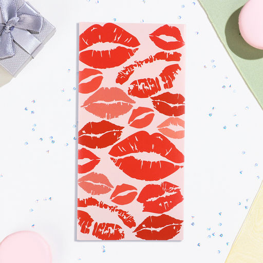 Цена за 10 шт. Конверт для денег Универсальный поцелуи, 16х8 см - Дарим красиво фото 2