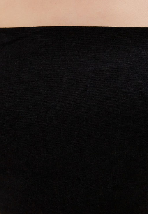 Укороченная блузка-топ из смесовой льняной ткани - Incity фото 10