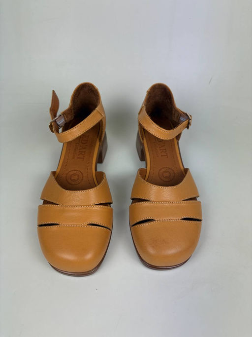 Босоножки 3032.25294br. Лион тыква+коричневый уценка