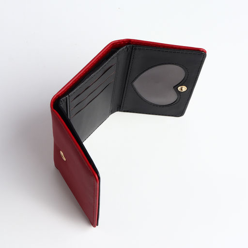 Кошелёк на кнопке, красный