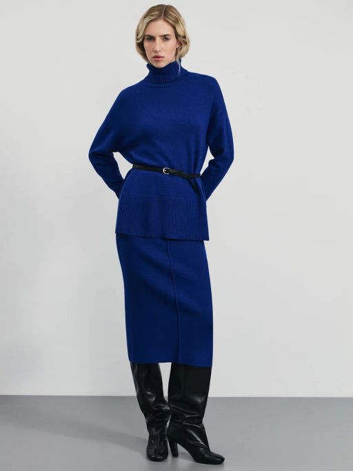 Джемпер из вискозы с разрезами по бокам / Zarina  фото 2