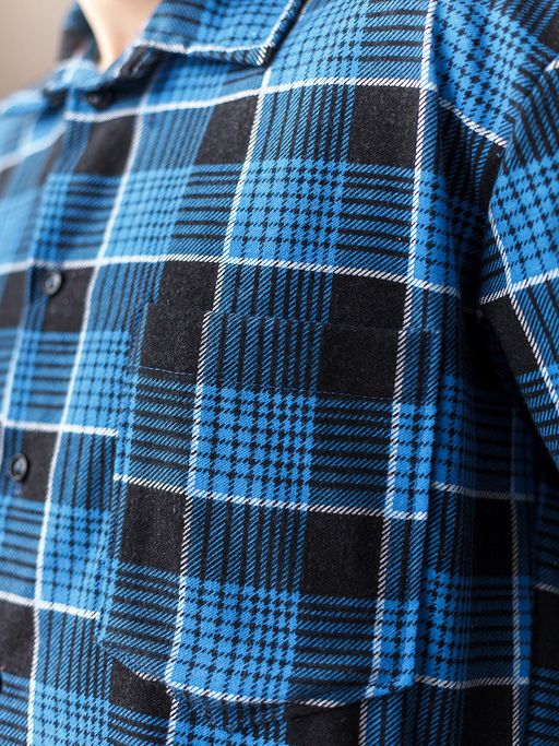 Мужская сорочка рубашка из фланели м36бт - Лето-текс фото 7