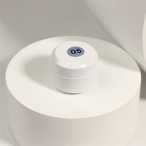 Гель лак для ногтей, с блёстками, трехфазный, 8 мл, LED/UV, голубой