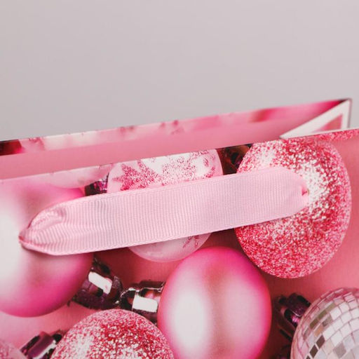 Пакет ламинированный вертикальный Розовые шарики, ML 23 27 11,5 см - Дарите счастье фото 2