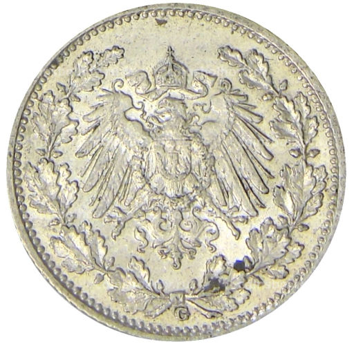 1/2 марки 1915 года G Германия