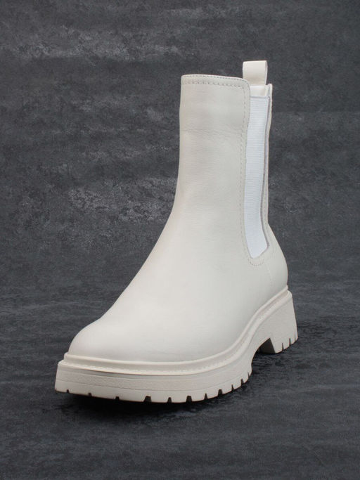 01-80158-G75-2 MILK Ботинки демисезонные женские (натуральная кожа, байка)