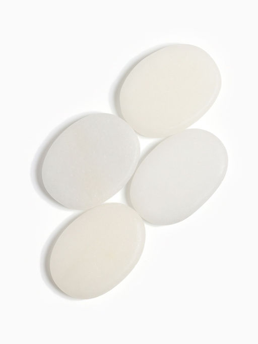 Камни для СПА 3×4 белый мрамор, 4 шт.