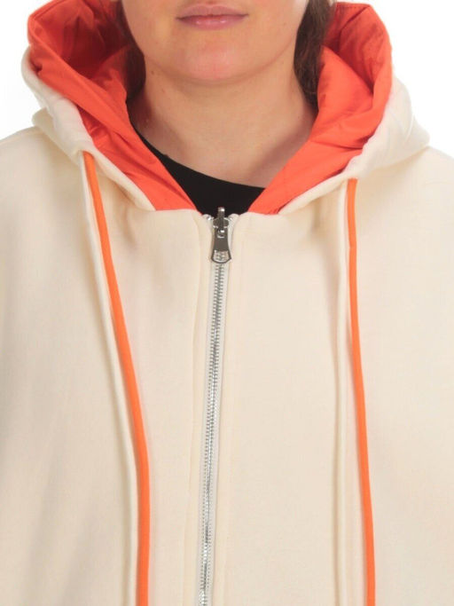 2561 BEIGE/ORANGE Худи женское (50 гр. синтепон) - Фабричный китай фото 10