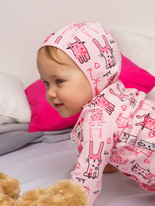 PlayToday / Чепчик детский трикотажный для девочек, 2 шт в комплекте  фото 2