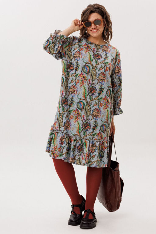 Платье ANELLI 1775 экзотический серый