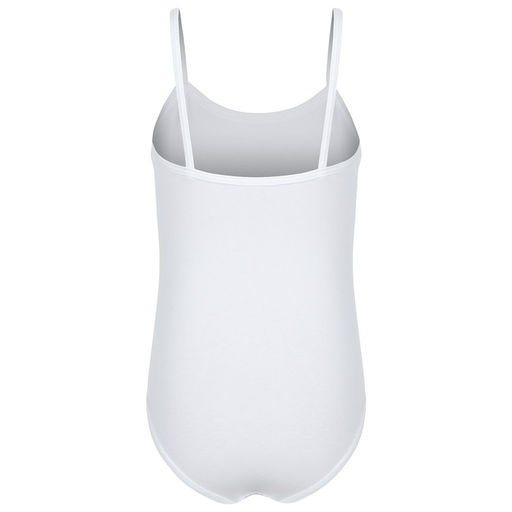 Купальник гимнастический Grace Dance, на тонких бретелях, р. 42, цвет белый  фото 10