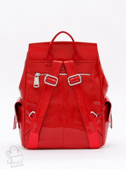 Рюкзак женский кожаный 18337-8 red Polina&Eiterou  фото 4