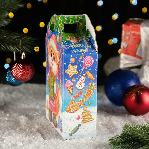 Цена за 5 шт. Подарочная коробка Заяц-Кот неон, 16 х 7,5 х 26 см - Simaland фото 3