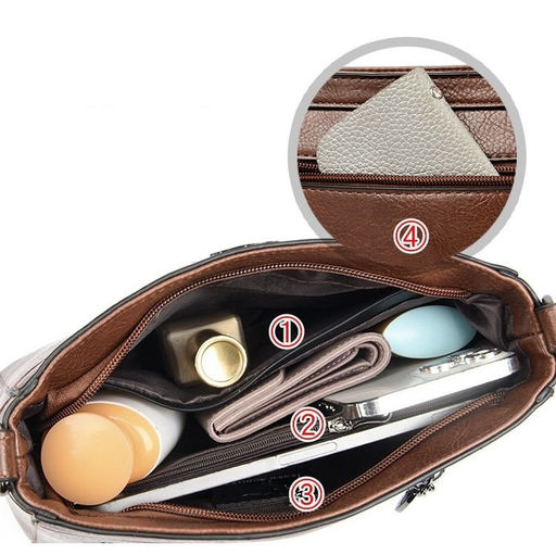 KAIDIFEINIROO Сумка женская с двумя ремнями 8178  фото 51