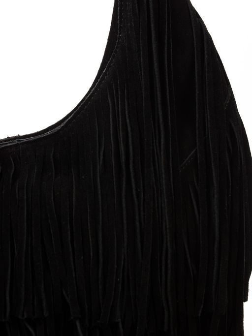 LACCOMA сумка P5876-черный натуральная замша, натуральная кожа полиэстер  фото 4