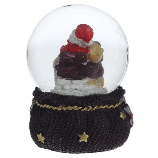 Фигурка декор в стекл шаре "Дед Мороз/Мишка/Олень", D 4.5 см, L4,5 W5 H6 см, 4в.