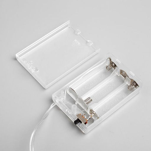 Гирлянда Нить 3 м с насадками Звёзды, IP20, прозрачная нить, 20 LED, от батареек АА?3, свечение мульти - Luazon lighting фото 4