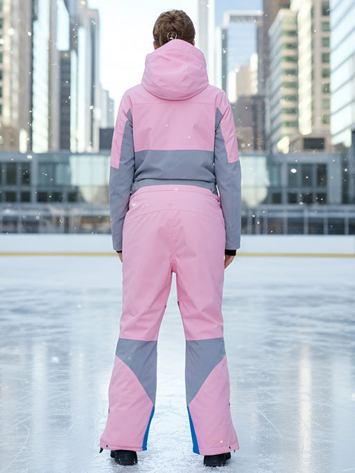 Горнолыжный комбинезон женский зимний розового цвета 2320R - Chunmai фото 25