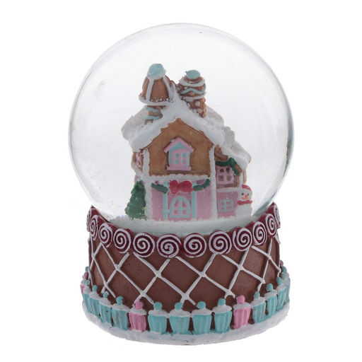 Фигурка декор в стекл шаре "Пряник", D 6,5 см, L6 W6 H9 см, 2в.