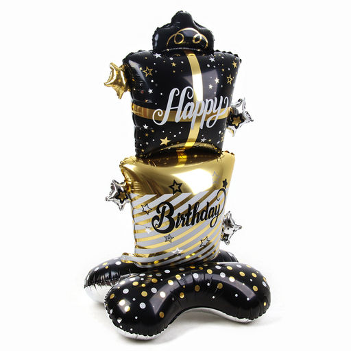 Воздушный шар фольгированный 58" «Гора подарков», на подставке, под воздух