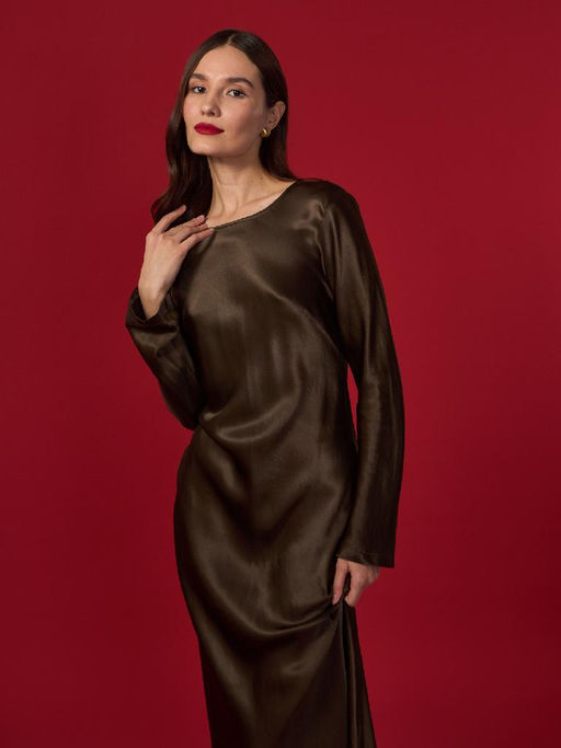Платье женское 12411-35142 dark khaki - Eleganzza фото 2