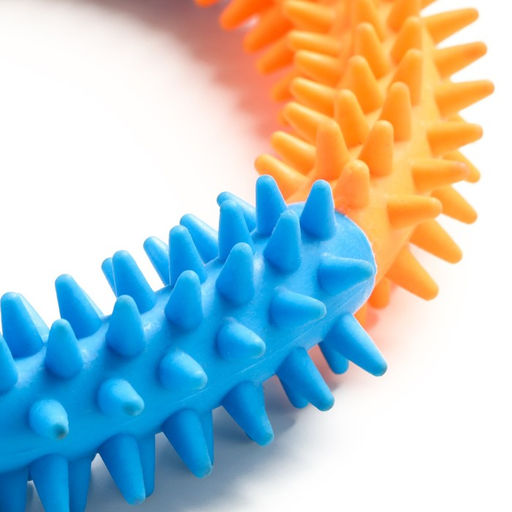 Игрушка жевательная для собак Кусочек счастья, 15 см, разноцветная - Пижон фото 3