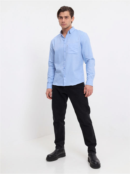 Сорочка мужская длинный рукав GREG 213/119/9002/ZN/1  фото 6