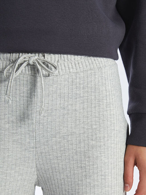 Beli Lastikli D?z Ka?korse Kad?n Pantolon